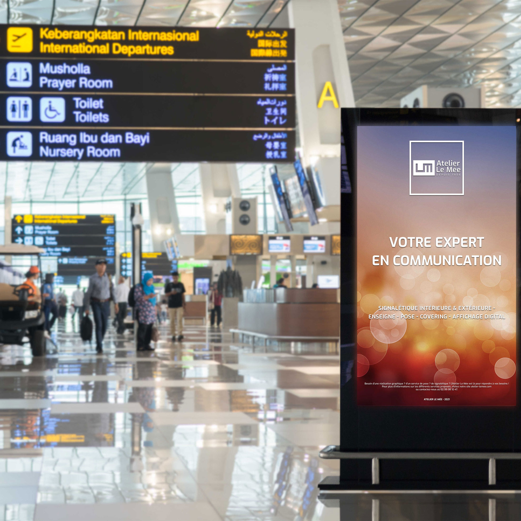 écrans d'affichage numérique