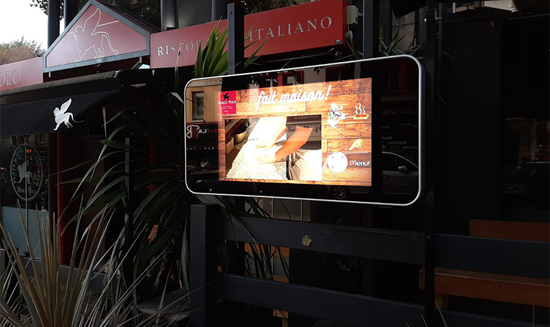 affichage menu restaurant